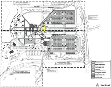 site map drawing of Antlers Park